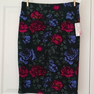 Lularoe floral Cassie skirt M BNWT